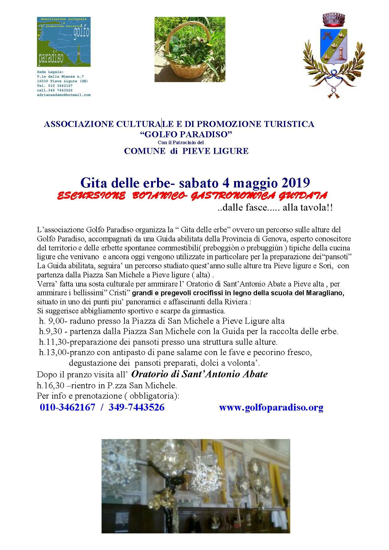 Locandina Gita delle erbe 2019-4 maggio 2019